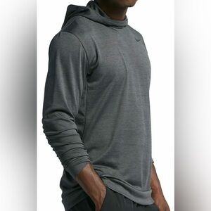 Nike Men's Dri-FIT Training Hoodie Pullover Medium Anthracite Gray 800205-010